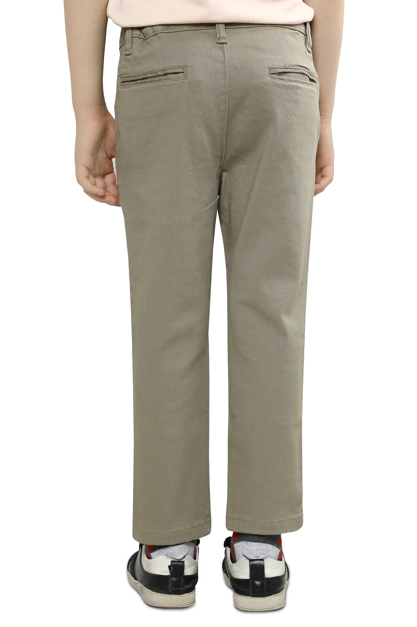 Beige Slim Fit Chino Trouser