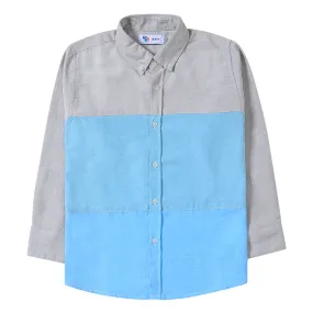 Color Blocking Button Down Shirt