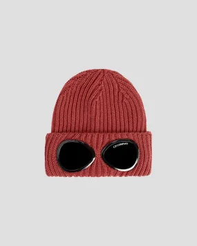 C.P. Company Merino Wool Goggle Beanie / Ketchup