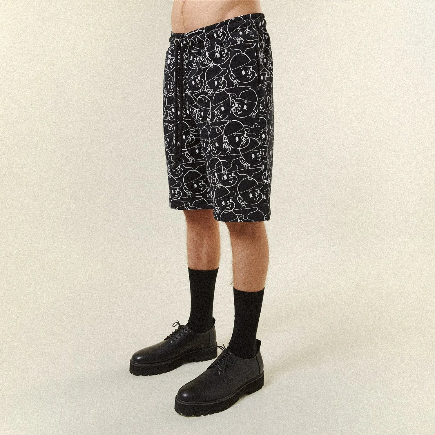 DOODLE BOY SHORTS - BLACK