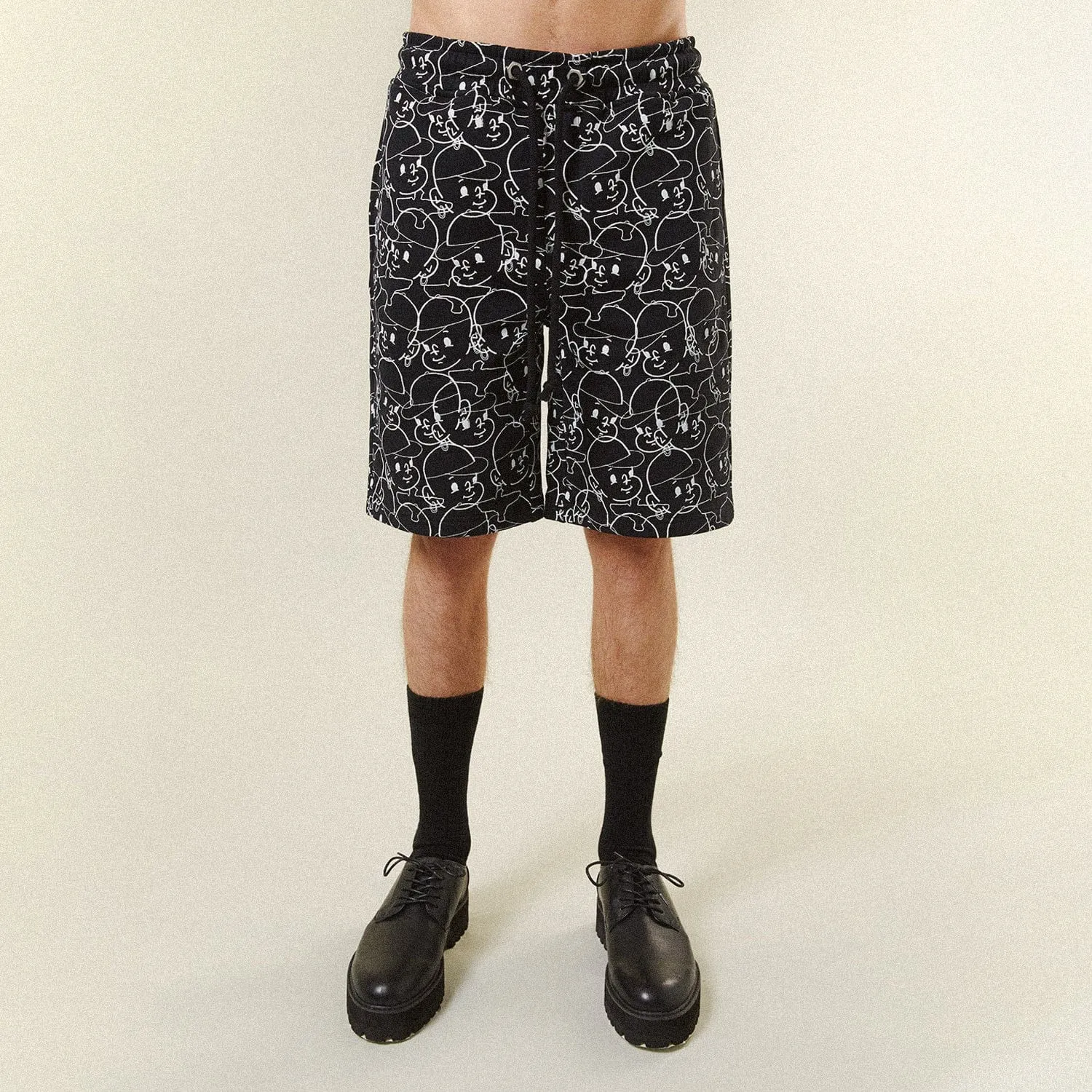 DOODLE BOY SHORTS - BLACK