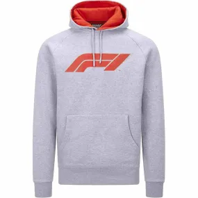 Formula 1 Tech Collection F1 Men's Large Logo Hooded Sweatshirt Black/Gray/Red