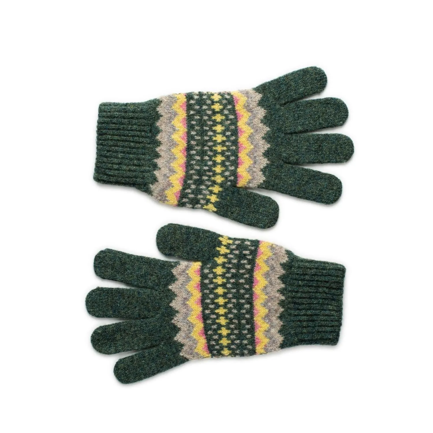 Lomond Lambswool - Fairisle Patterned Christmas Gloves -  Hope