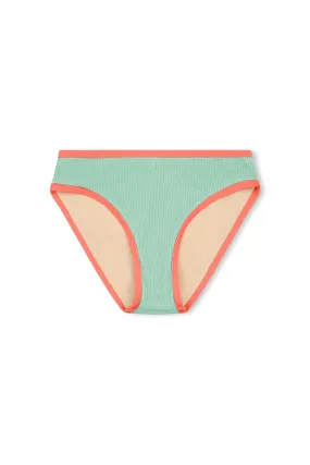 Mini Scoop Bikini Bottom - Turquoise