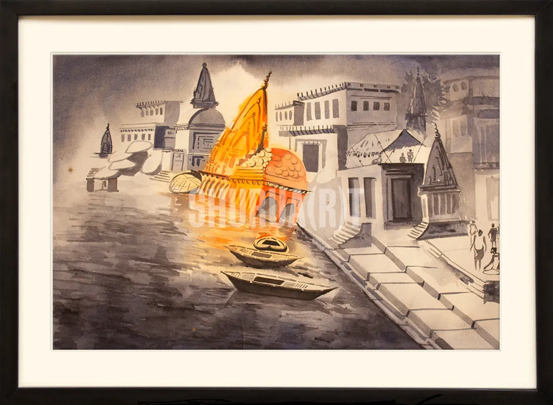 Painting of Benares Ghats