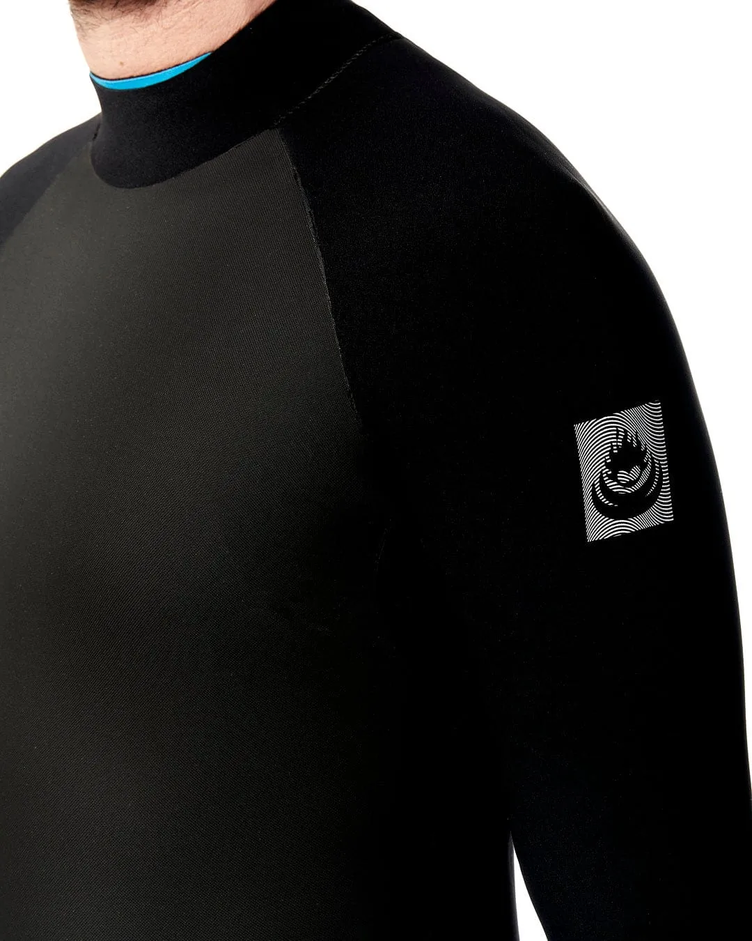 Synthesis - Mens 4/3 Back Zip Full Wetsuit - Black