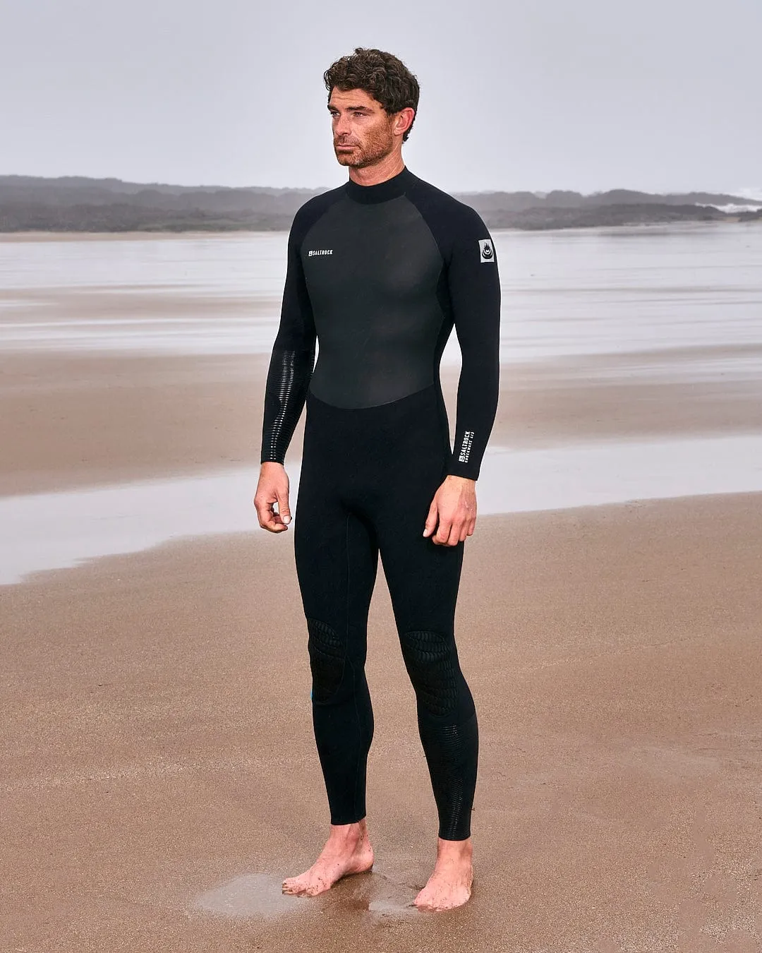 Synthesis - Mens 4/3 Back Zip Full Wetsuit - Black